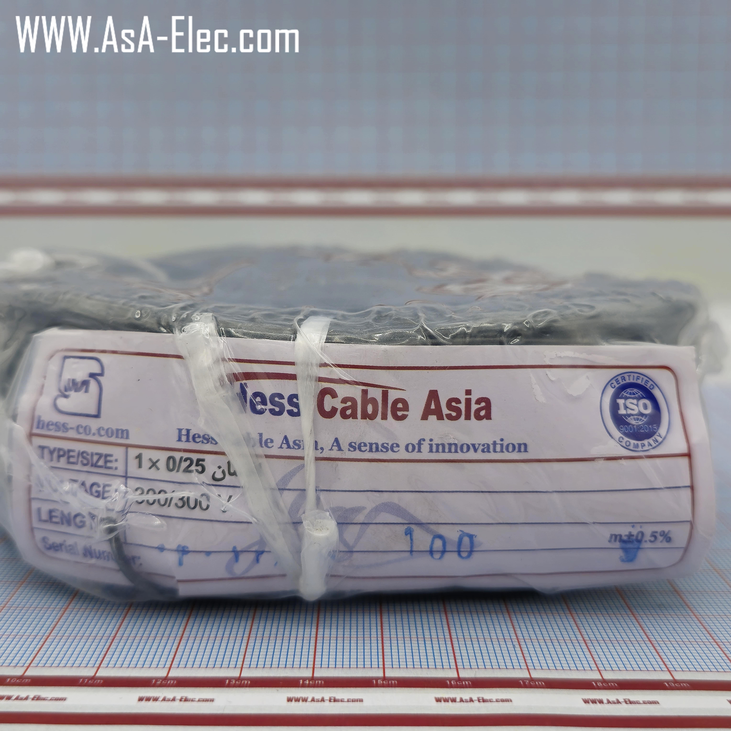 سیم افشان مشکی تمام مس 0.25mm²